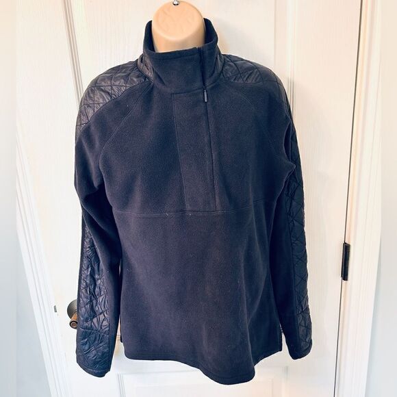 Athleta Vortex Half Zip Navy Fleece Pullover Jacket! - Picture 3 of 7
